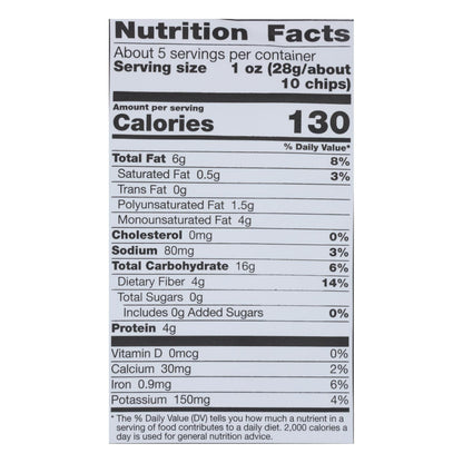 La comida debe tener buen sabor Chips de frijoles multigrano (frijoles negros) - Caja de 12 - 5,5 oz