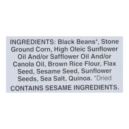 La comida debe tener buen sabor Chips de frijoles multigrano (frijoles negros) - Caja de 12 - 5,5 oz