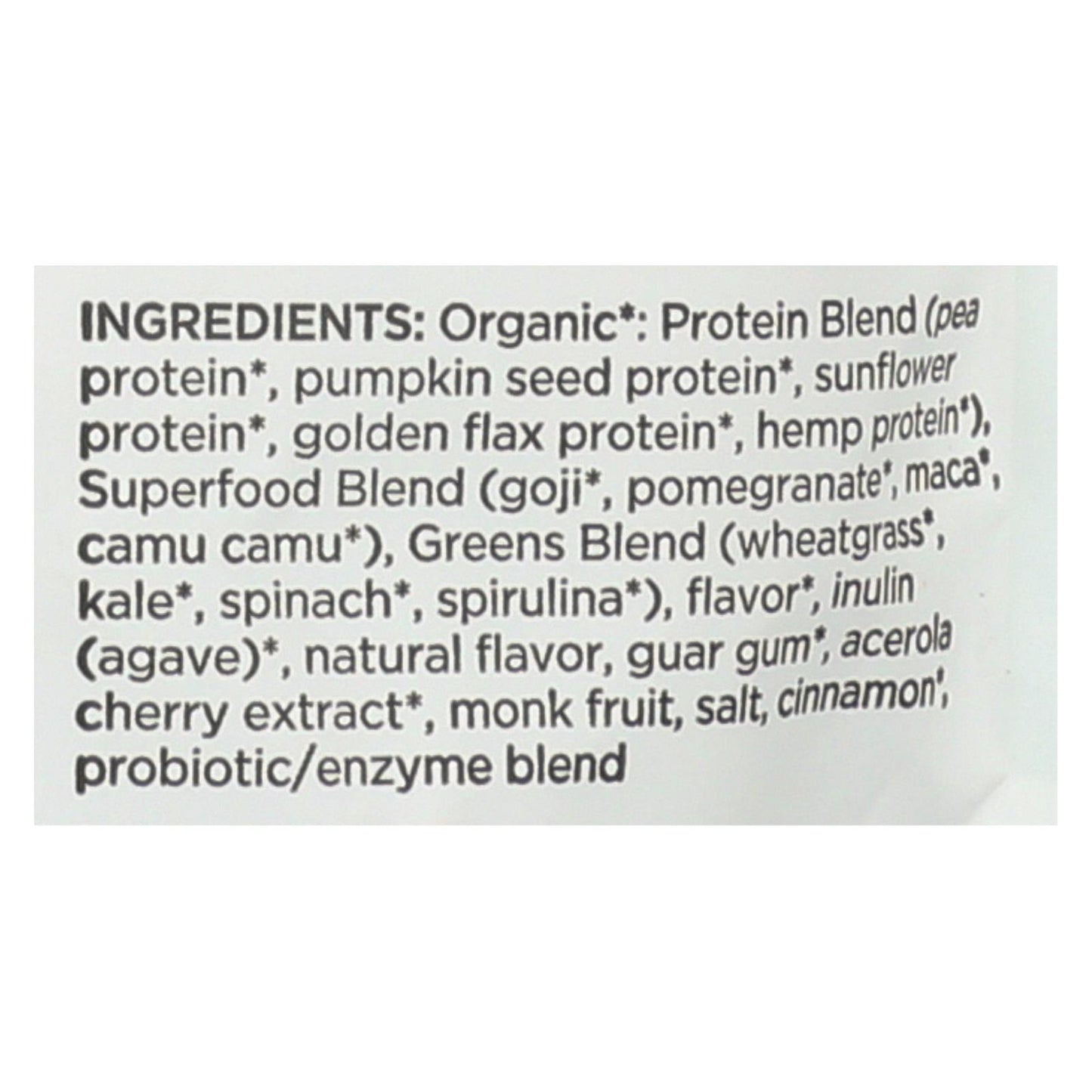 Mezcla esencial de vainilla y verduras de Navitas Organics - Caja de 6 - 8,4 oz