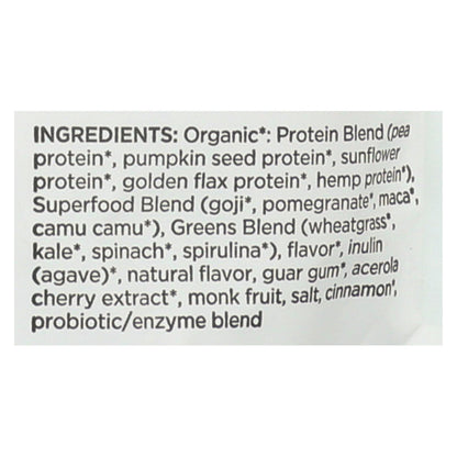 Mezcla esencial de vainilla y verduras de Navitas Organics - Caja de 6 - 8,4 oz
