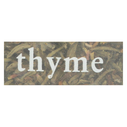 Simply Organic Thyme Leaf - Organic - Whole - Fancy Grade - .28 Oz - Case Of 6