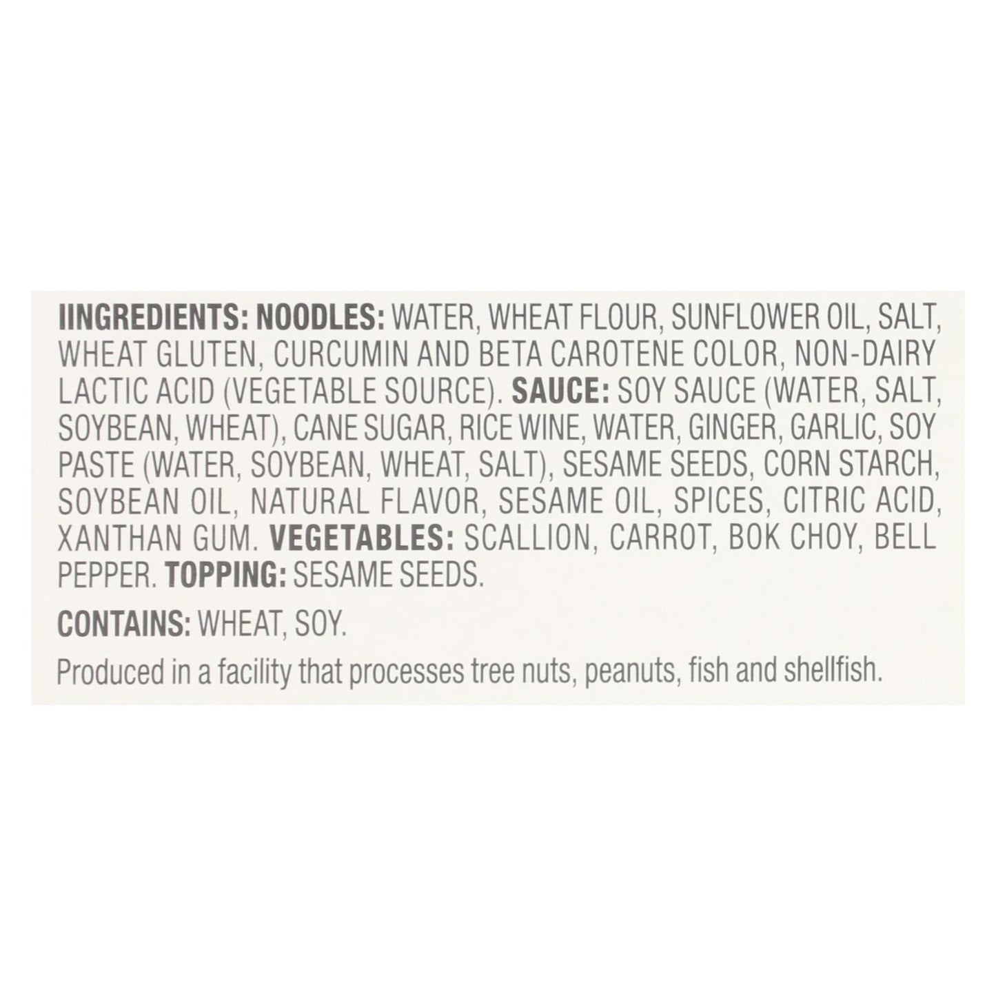 Ka'me - Fideos Teriyaki con Sésamo - Caja de 6 - 9.6 Oz