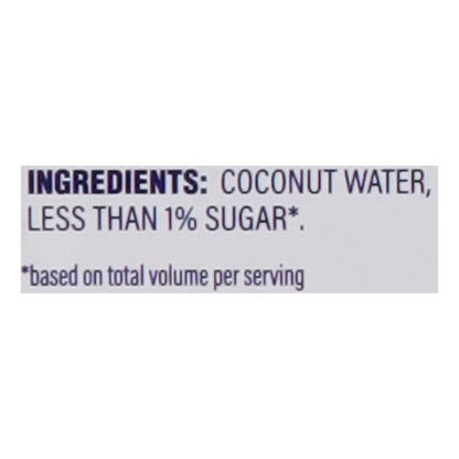 Agua de coco pura C2o - Agua de coco hidratante, paquete de 4, caja de 6-4/17,5 Z