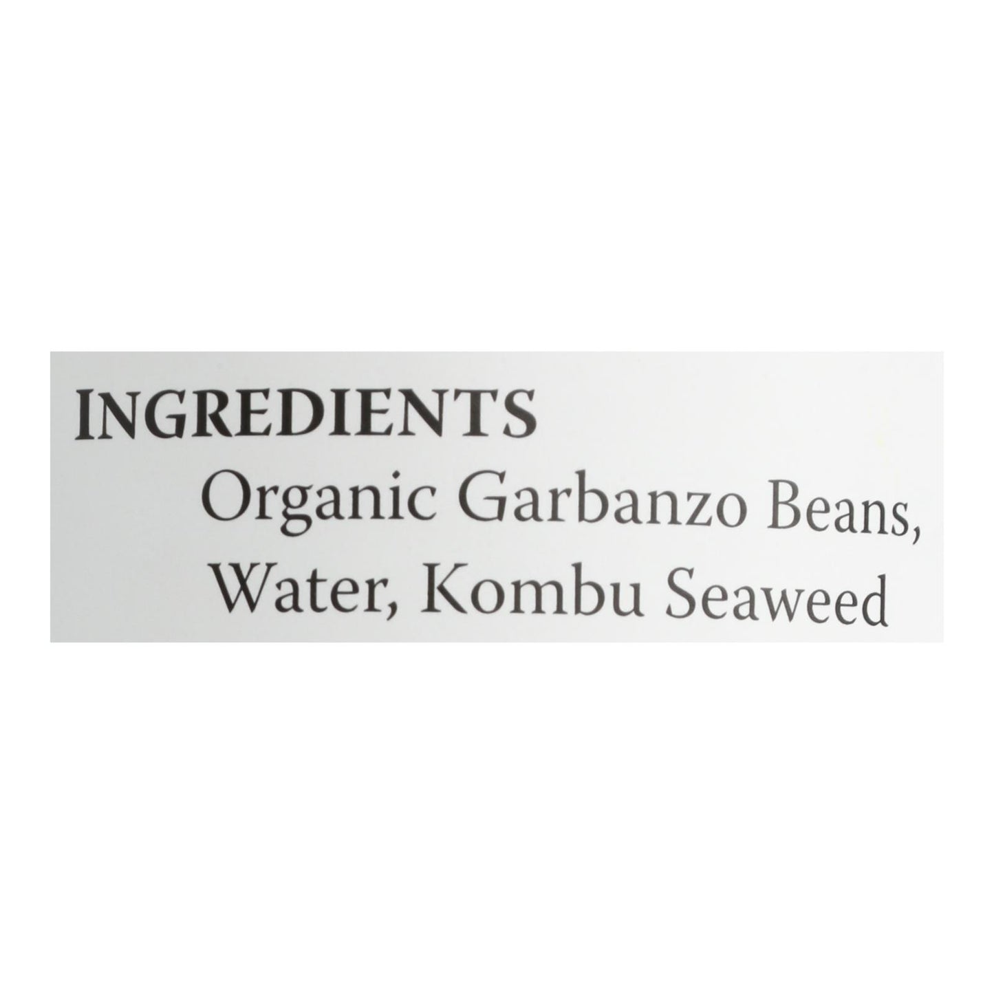 Garbanzos orgánicos Eden Foods - Caja de 12 - 15 oz.