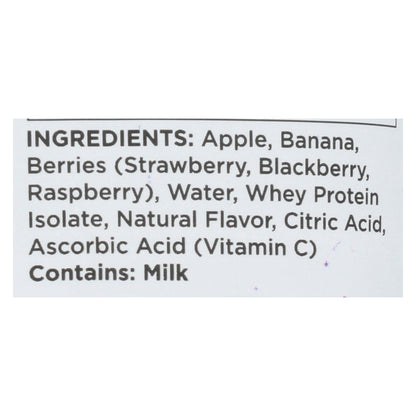 Batido de proteína de frutos rojos Fuel For Fire, frutos rojos mixtos, caja de 12, 4,5 oz