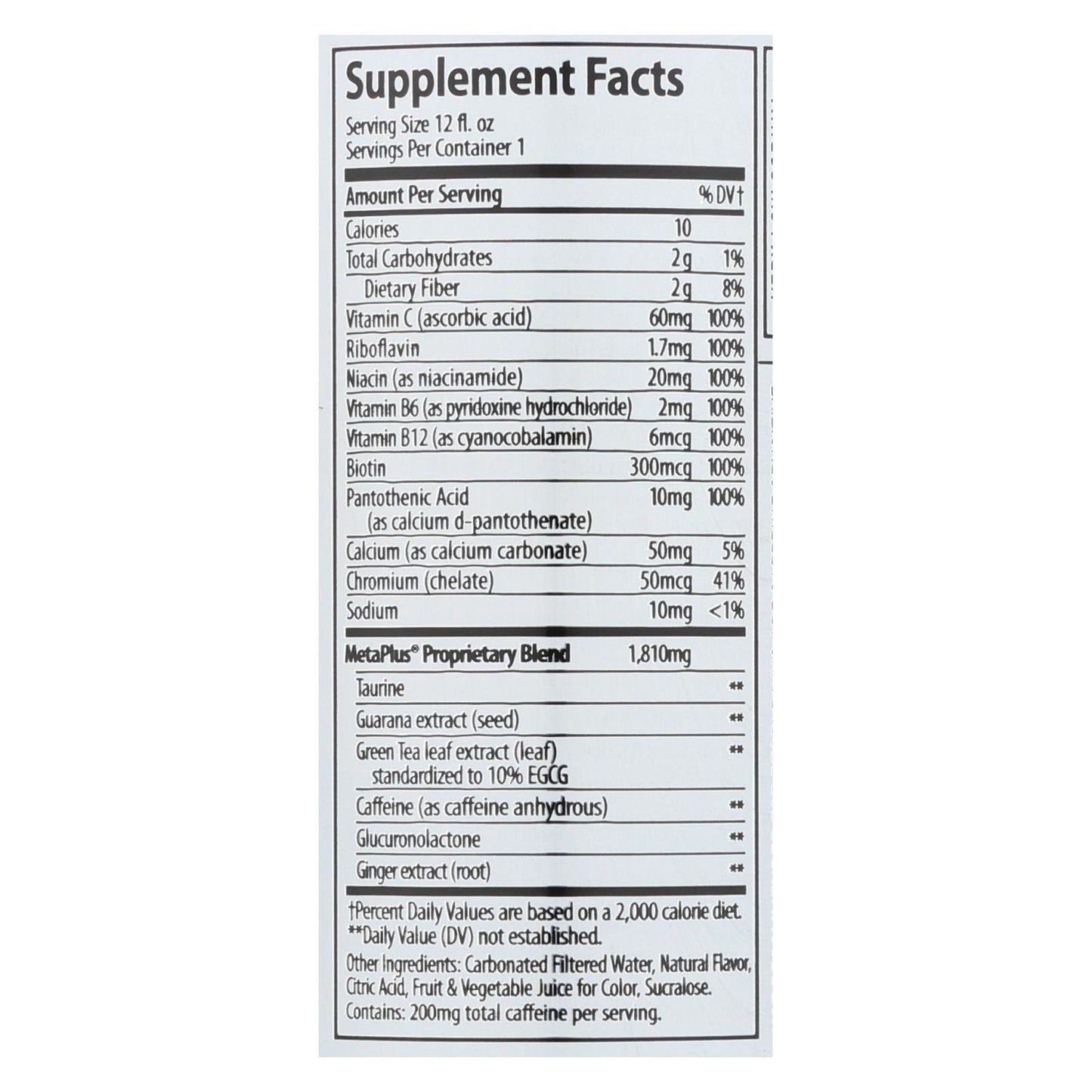 Suplemento dietético de frutos silvestres con gas Celsius - Caja de 12 - 12 Fz