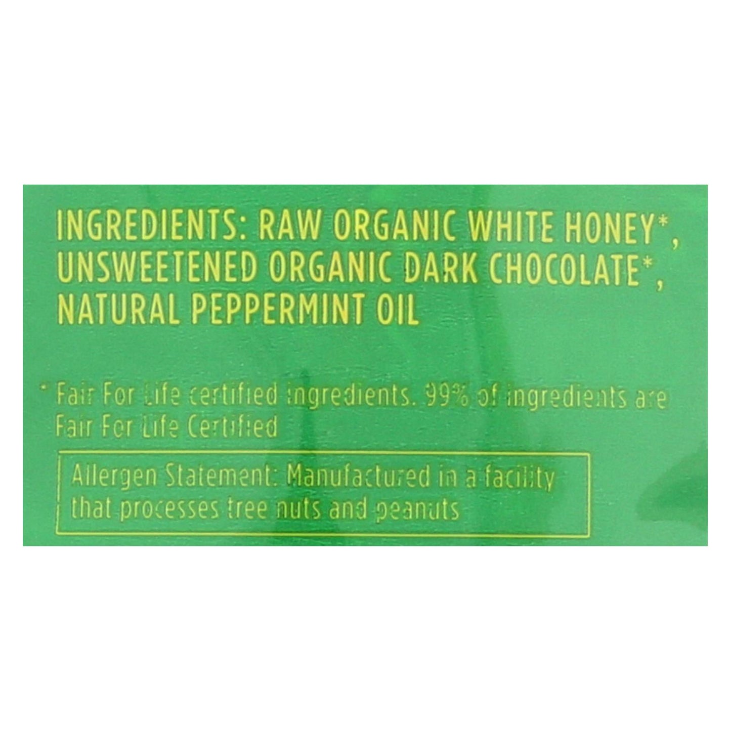 Hamburguesas de miel orgánica Heavenly Organics - Chocolate con menta - Caja de 6 - 4,66 oz.