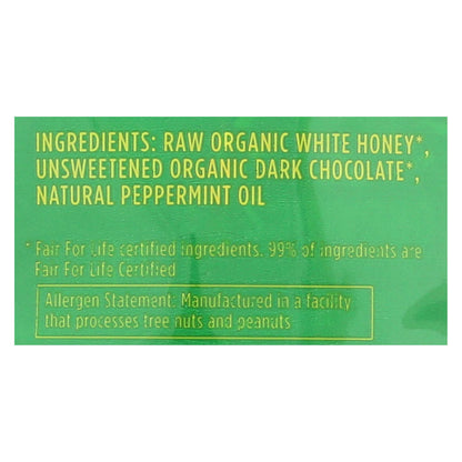 Hamburguesas de miel orgánica Heavenly Organics - Chocolate con menta - Caja de 6 - 4,66 oz.