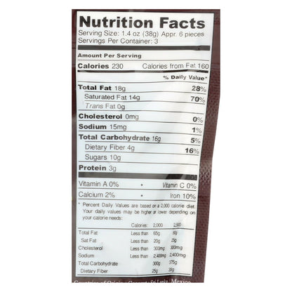 Next Organics Chocolate negro - Coco - Caja de 6 - 4 oz.