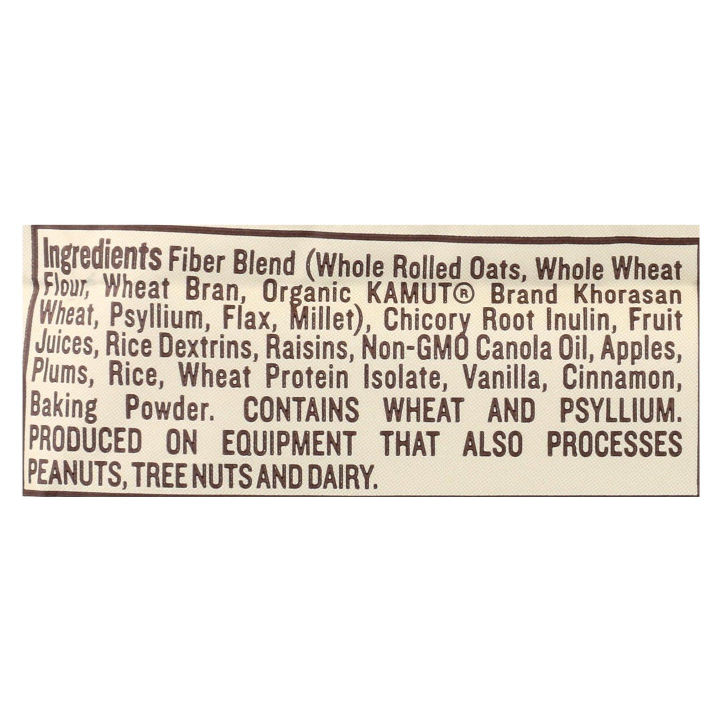 Barras Nugo Nutrition - Fiber Dlish - Canela y pasas - Barras de 1,6 oz - Caja de 16
