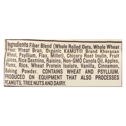 Barras Nugo Nutrition - Fiber Dlish - Canela y pasas - Barras de 1,6 oz - Caja de 16