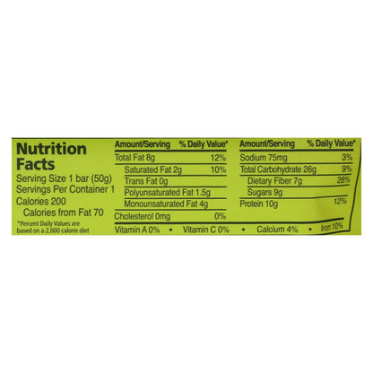 Zing Nutrition Bar - Oatmeal Chocolate Chip - Case Of 12 - 1.76 Oz.