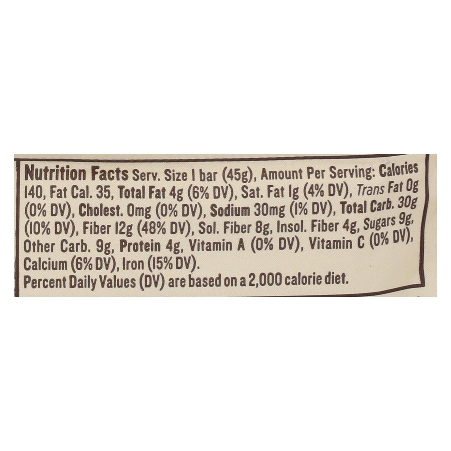 Barra de Nugo Nutrition - Fiber Dlish - Brownie de chocolate - Barras de 1,6 oz - Caja de 16