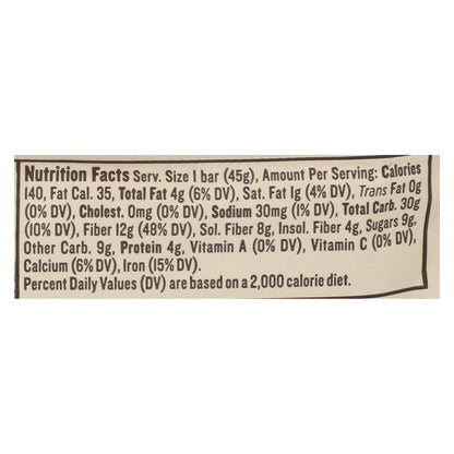 Barra de Nugo Nutrition - Fiber Dlish - Brownie de chocolate - Barras de 1,6 oz - Caja de 16