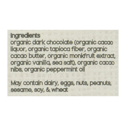Brooklyn Born Chocolate - Barra de chocolate con menta y cacao cetogénico - Caja de 12 - 2,1 oz