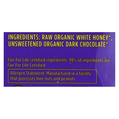 Heavenly Organics Candy Chocolate Honey Patties Double Dark Chocolate  - Case Of 6 - 4.66 Oz