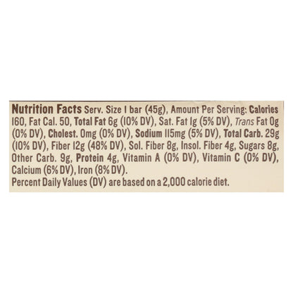Barras de Nugo Nutrition - Fiber Dlish - Chips de chocolate y maní - Barras de 1,6 oz - Caja de 16