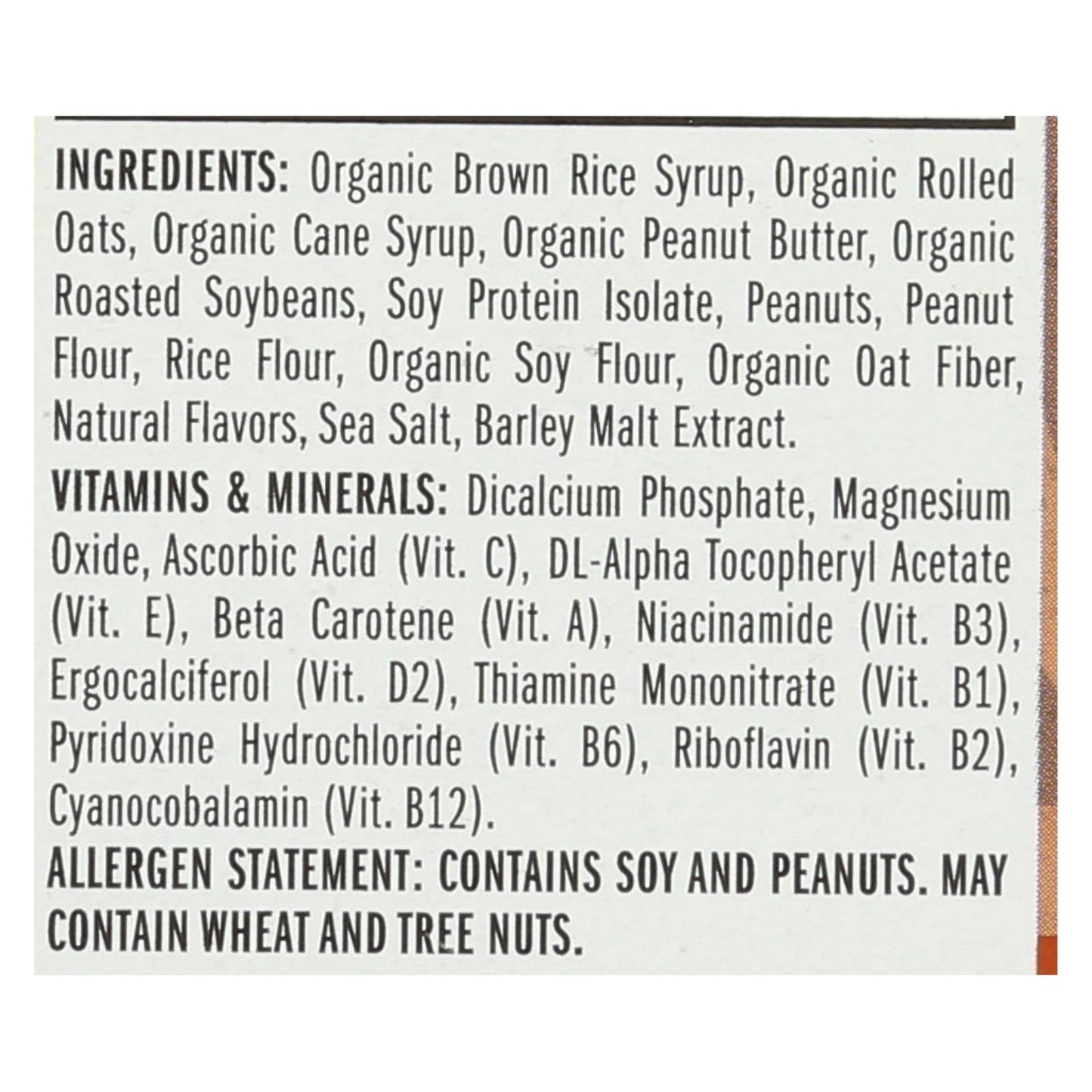 Barra de mantequilla de maní crujiente Clif Bar - Orgánica - Caja de 9 - 6/2.4 oz