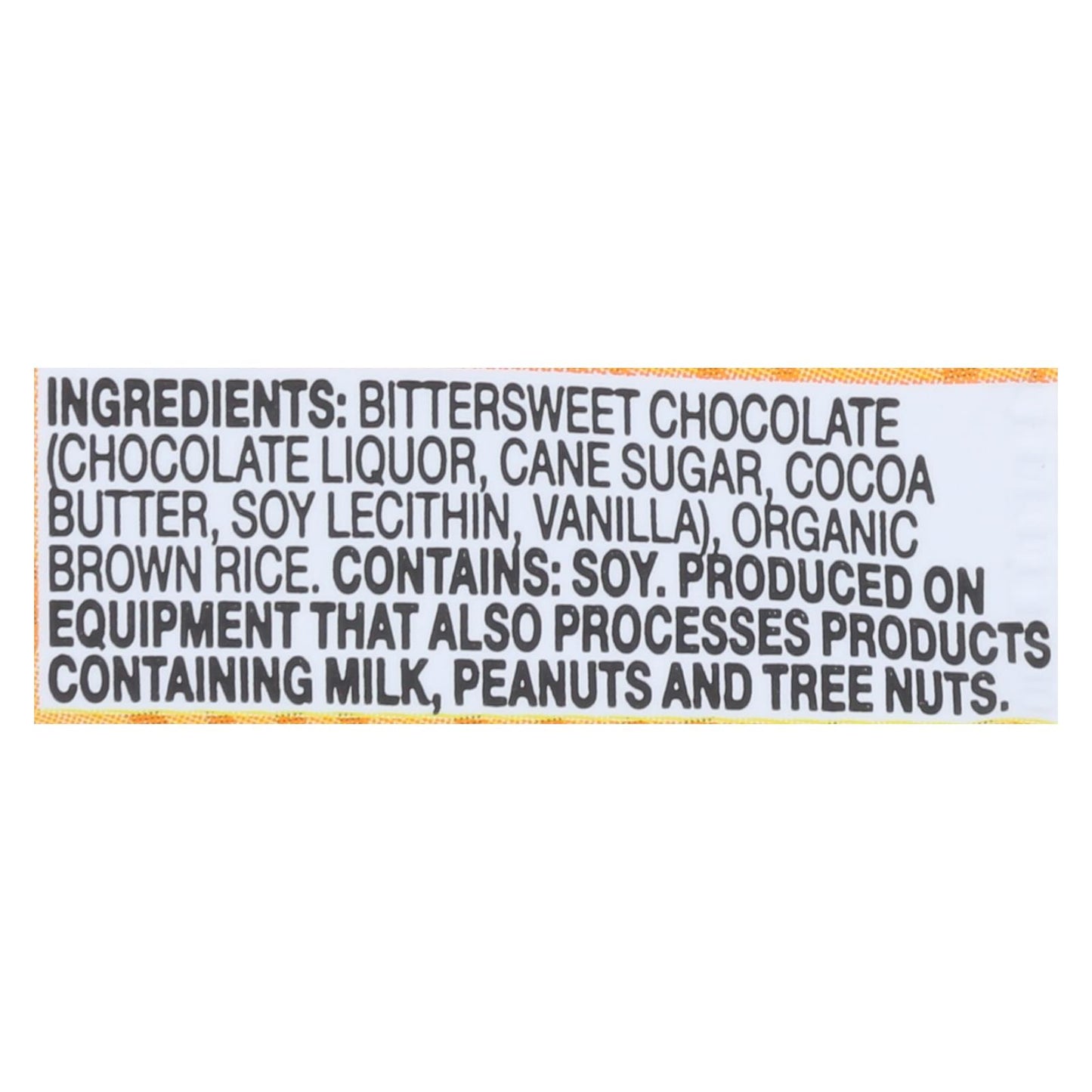 Chocolate con especies en peligro de extinción: crujiente de arroz con chocolate negro al 60 % de CAC, caja de 12 unidades de 1,5 oz