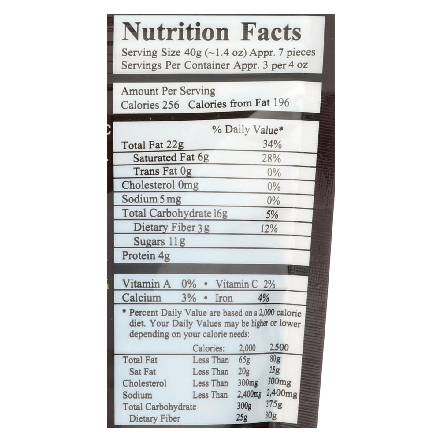 Nueces orgánicas Next, chocolate negro - Caja de 6 - 4 oz