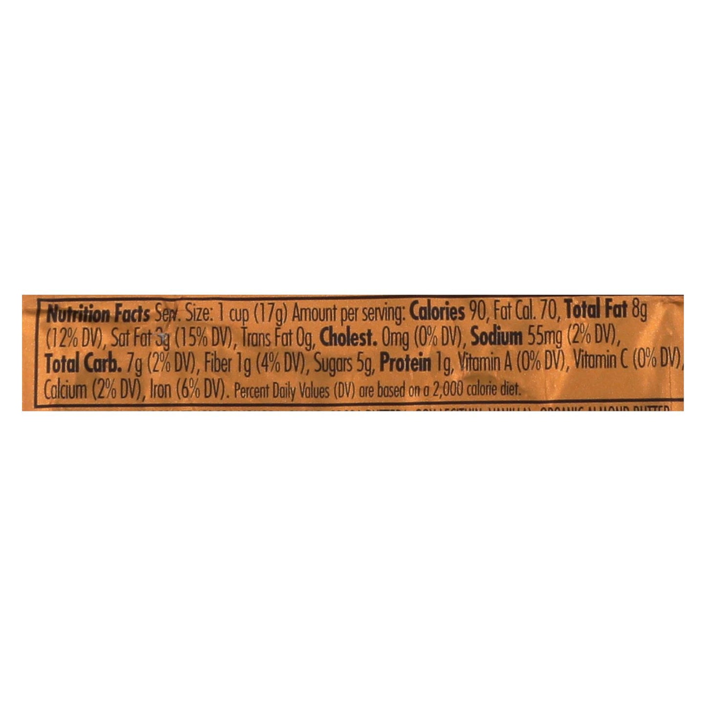 Chocolove Xoxox - Taza - Mantequilla de almendras - Chocolate negro - Caja de 50 - 0,6 oz