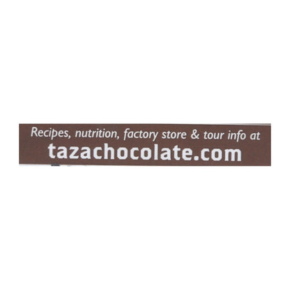 Taza Chocolate 有机墨西哥巧克力片 - 50% 黑巧克力 - 香草味 - 2.7 盎司 - 12 片装