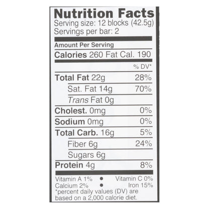 Divine - Barra de chocolate negro 85% - Caja de 12 - 3 oz
