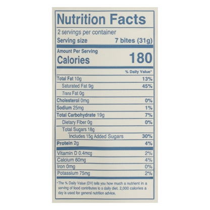 Muddy Bites - Muddy Bite Chocolate blanco - Caja de 12 - 2,33 oz
