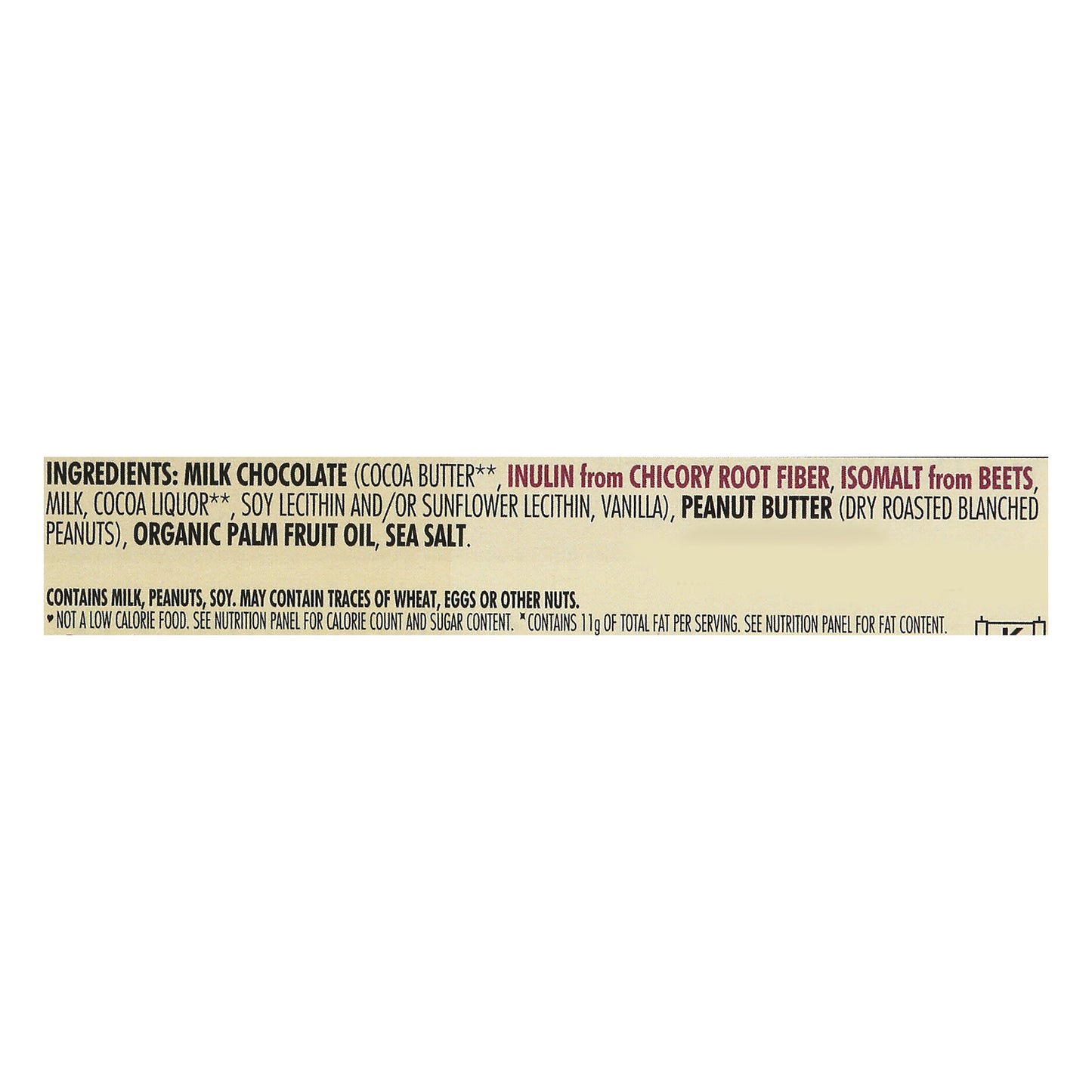 Chocolove - Barra de chocolate con leche y mantequilla de maní salada Xo - Caja de 10 - 3,2 oz