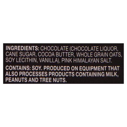 Chocolate de especies en peligro de extinción - Chocolate negro Hmln Slt. Leche de avena - Caja de 12 - 3 oz