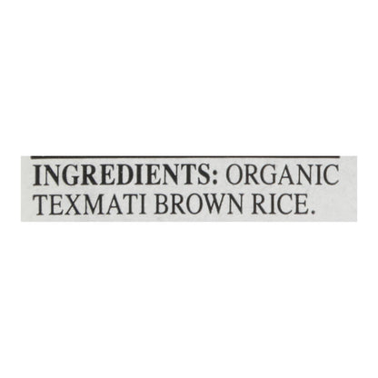 Rice Select Texmati Rice - Organic Brown - Case Of 4 - 32 Oz.