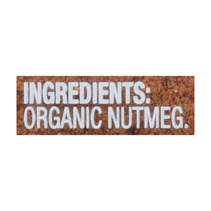 Simply Organic - Nutmeg Organic Ground - Case Of 6 - 2.3 Ounces