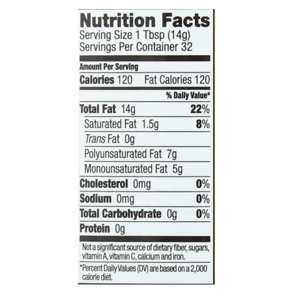 Aceite de sésamo tostado sin refinar Spectrum Naturals - Caja de 12 - 16 fl oz.