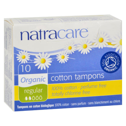 Natracare 100% 有机棉卫生棉条 - 普通款 - 10 包