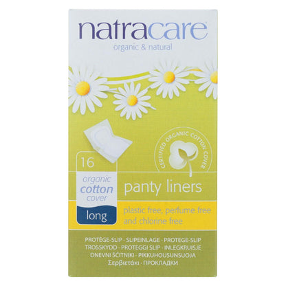 Natracare Panty Liners - Long - Wrapped - 16 Count