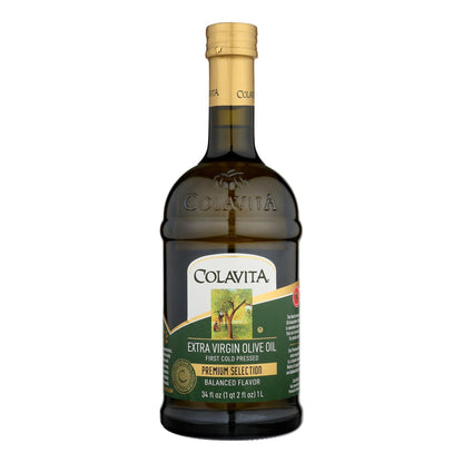 Colavita - Aceite de Oliva Virgen Extra Premium - Caja de 6 - 33,8 Fl Oz.