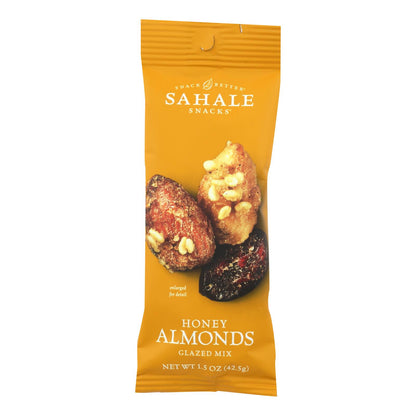 Frutos secos glaseados Sahale Snacks: almendras con arándanos, miel y sal marina, 1,5 oz, caja de 9