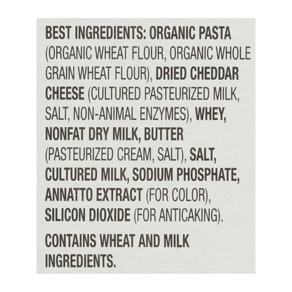 Macarrones con queso y formas de Bernie's Farm de cosecha propia de Annie - Caja de 12 - 6 oz.