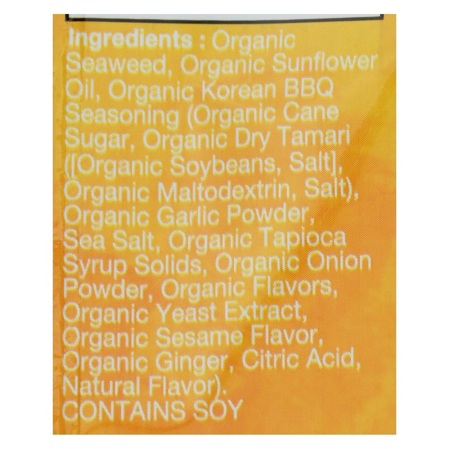 Ocean's Halo - Snack de marisco con salsa barbacoa coreana - Caja de 12 - 0,14 oz