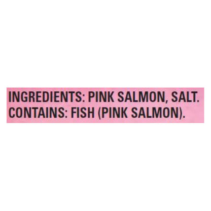 Salmón rosado salvaje de mar natural, salado - 1 unidad de 1 - 7,5 oz