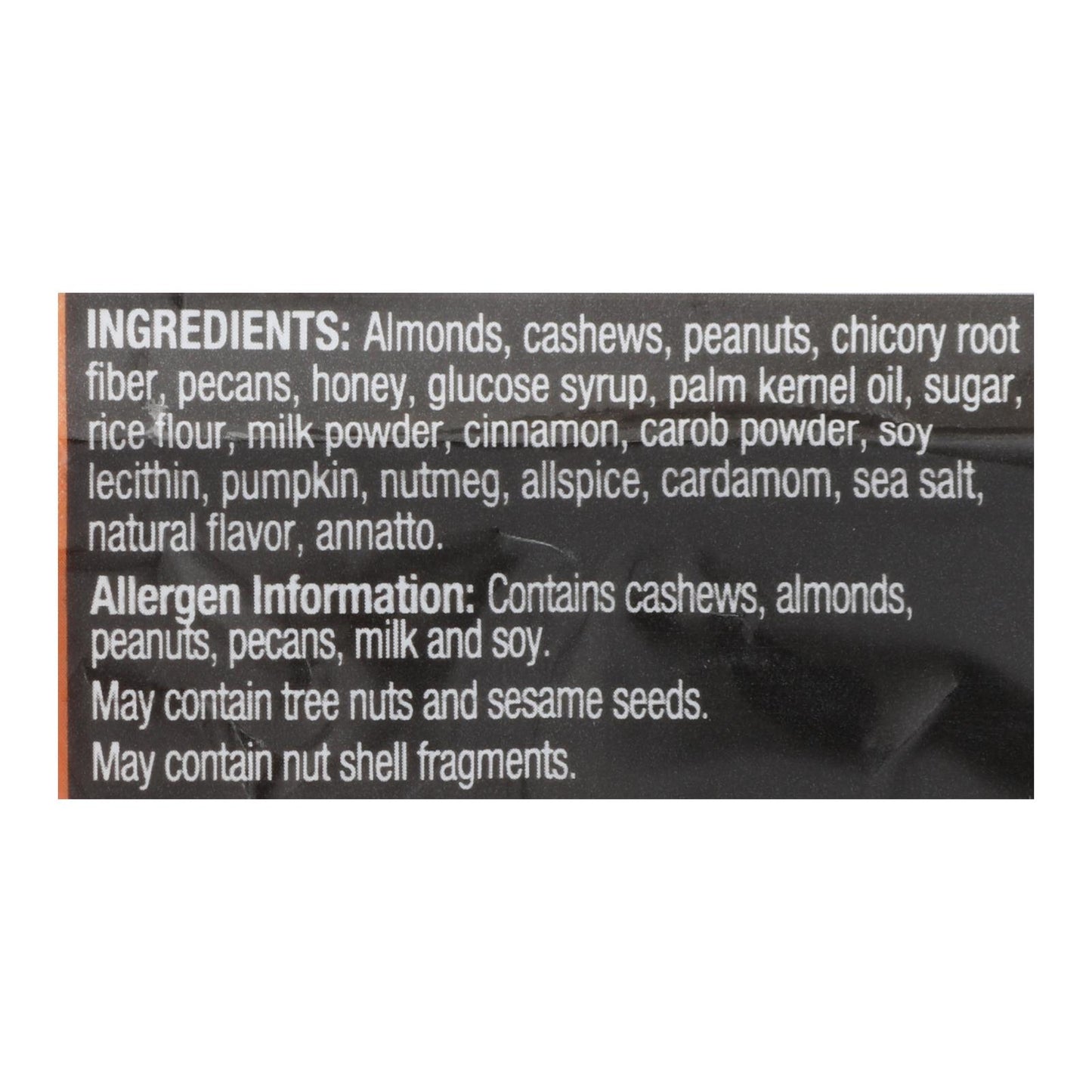 Barritas de temporada sin gluten de caramelo, almendras y especias de calabaza Kind - Caja de 12 - 1,4 oz