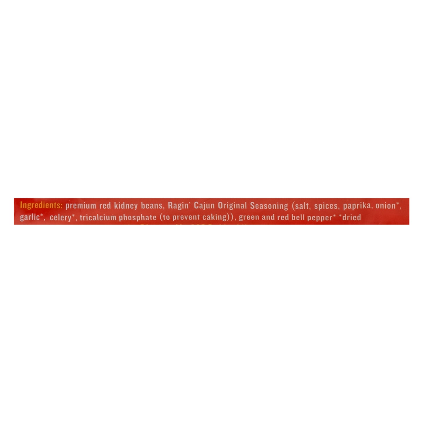Ragin' Cajun - Beans Red Seasn & Veg - Case Of 12 - 16 Oz