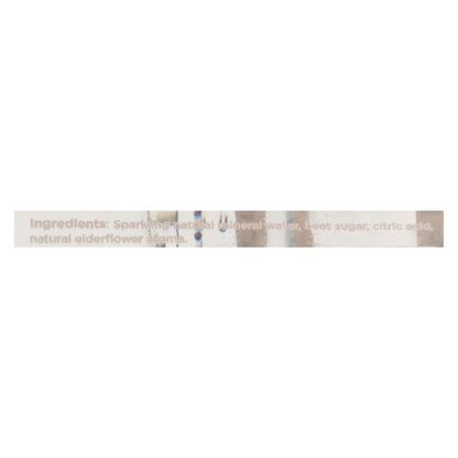 Found Beverage Co. Encontrado agua con gas infusionada con flor de saúco - Caja de 12 - 11,2 fz