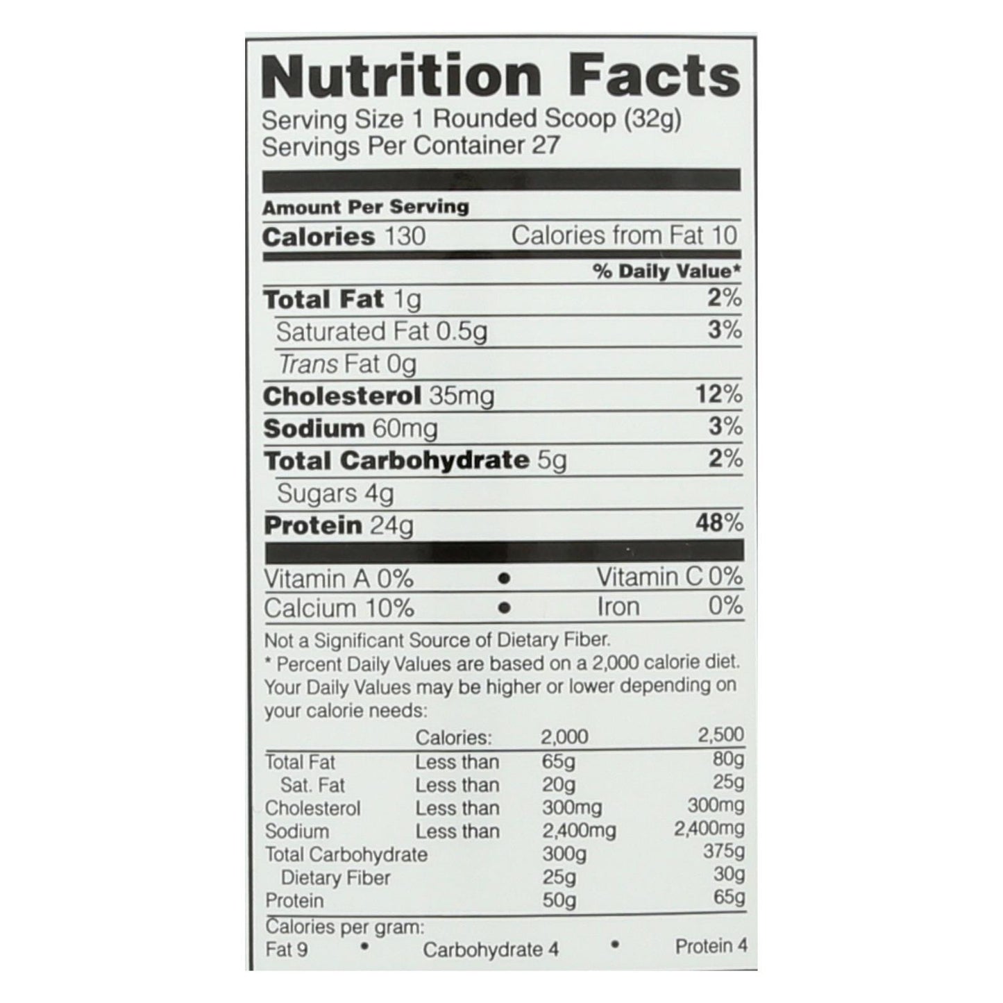 Optimum Nutrition - Whey 100% vainilla natural - 1 unidad - 1,9 lb