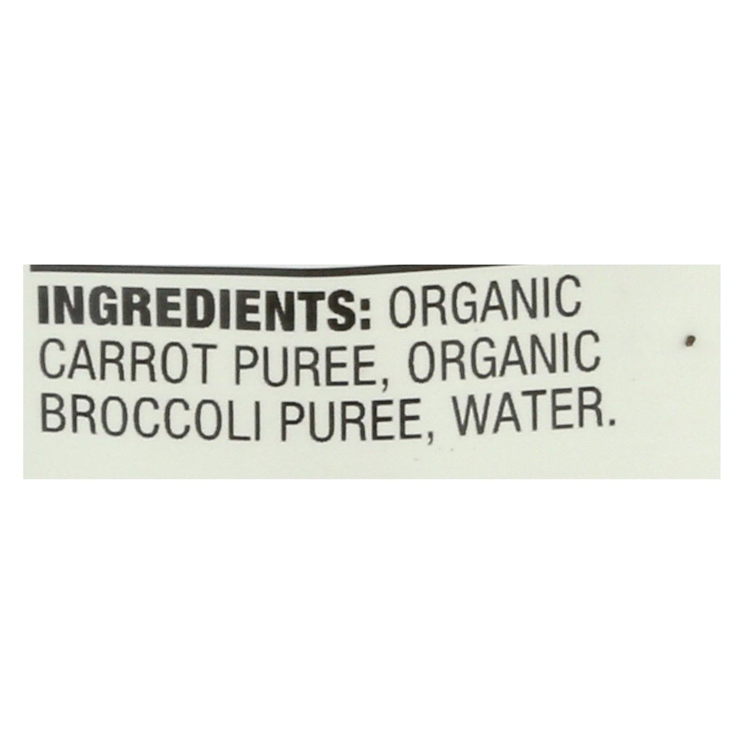 Puré de brócoli y zanahoria orgánico para bebés Earth's Best - Etapa 2 - Caja de 12 - 3,5 oz.