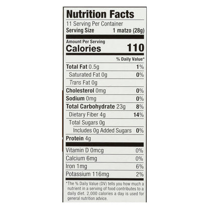Streit's - Matzo Dietetic - Case Of 12 - 11 Oz