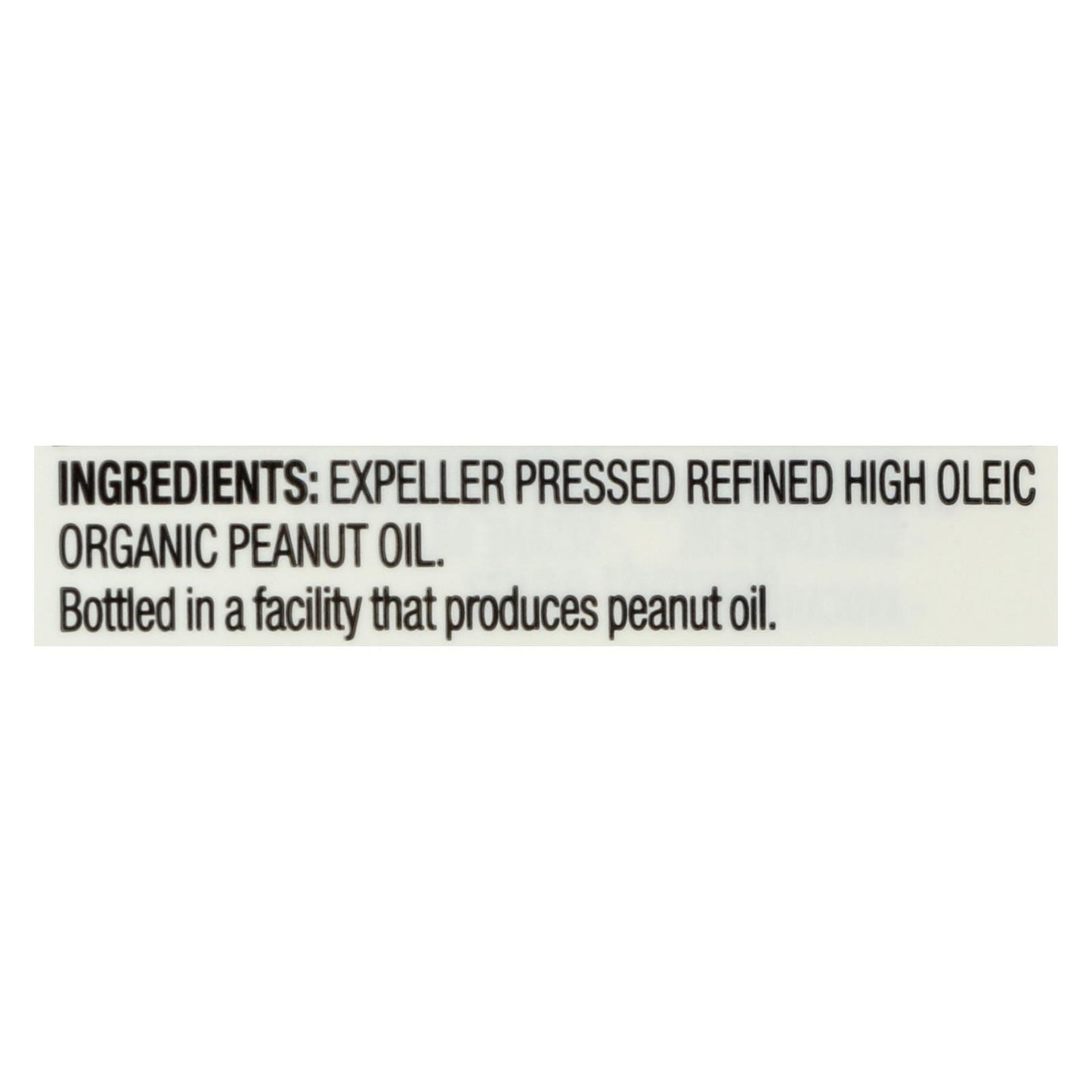 Aceite de maní orgánico refinado a altas temperaturas Spectrum Naturals - Caja de 12 - 16 fl oz.