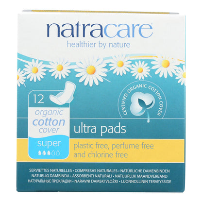 Compresas Natracare Organic &amp; Natural Ultra - Caja de 12 - 12 unidades