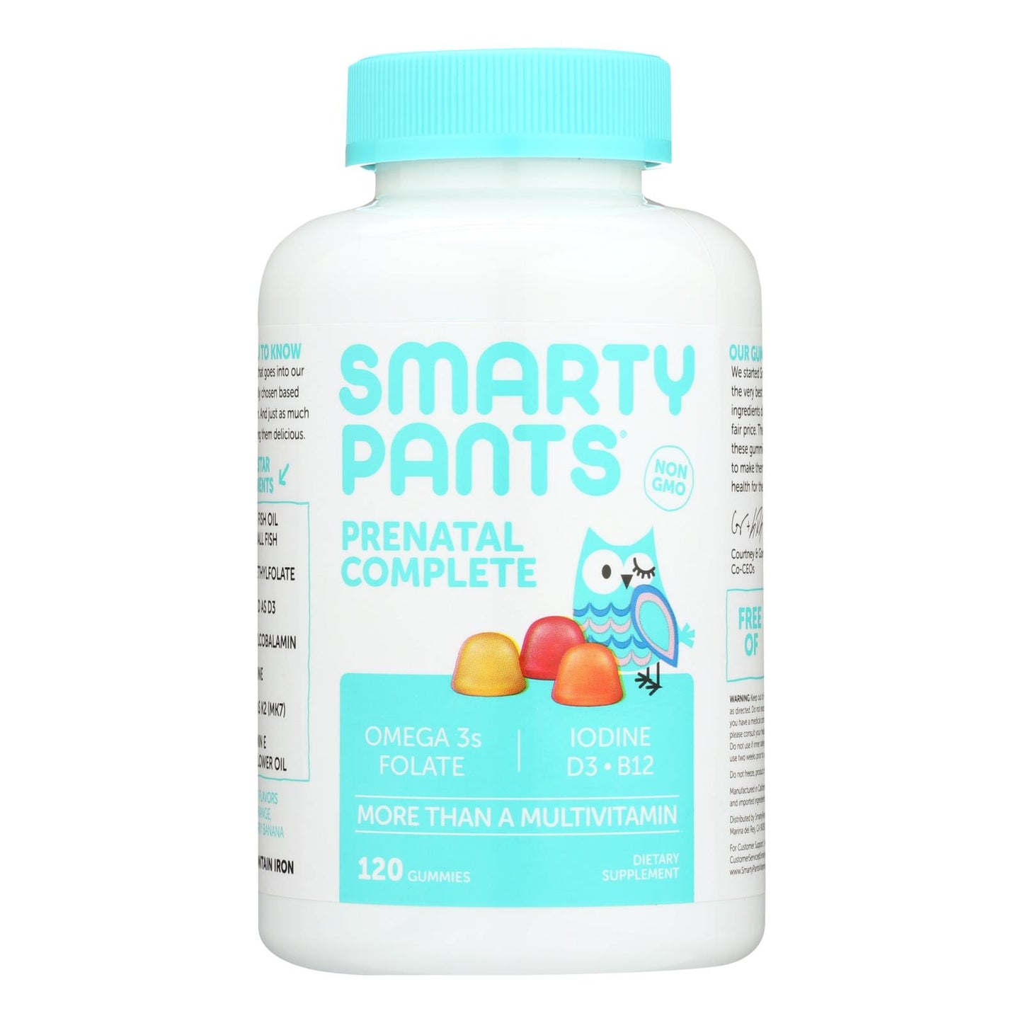 Gomitas Smartypants Vitamins Prenatal Complete de fresa, plátano, limón y naranja (1 unidad, 80 unidades)