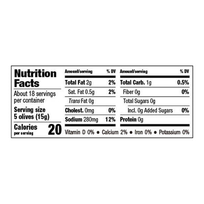 Mezzetta 西班牙曼萨尼拉橄榄配甜椒 - 6 盒装 - 10 盎司。